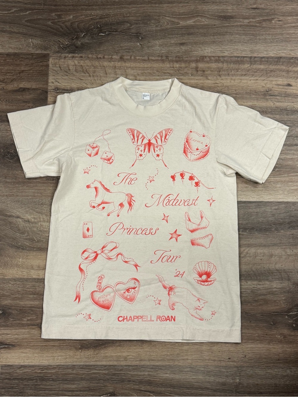 Chappell Roan The Midnight Princess Tour Concert Tee Shirt Women’s Small